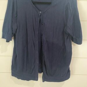 LOFT Deep Blue Knit Top